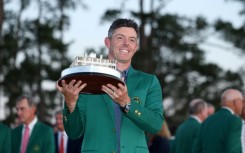 Rory McIlroy celebrateas winning the Masters last month. He will play in the Australian Open this year for the first time since 2014