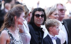 Turkish-German director Fatih Akin (centre) at the Cannes film festival