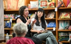 Mariah Blake, author of "They Poisoned the World: Life and Death in the Age of Forever Chemicals" speaks at Vroman's Bookstore in Pasadena, California