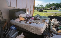 More severe weather was forecast for Sunday night and Monday