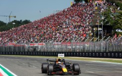 Red Bull Racing's Japanese driver Yuki Tsunoda survived a high-speed crash in qualifying for the Emilia Romagna Formula One Grand Prix at Imola