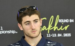 Australian driver Jack Doohan at a press conference in Bahrain last month