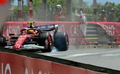 Lewis Hamilton crashed his Ferrari into the barriers during third practice in Monaco