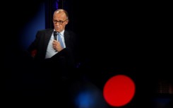 German Chancellor Friedrich Merz takes part in a discussion broadcast by WDR