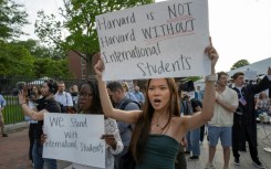 The suspension of visa processing came as Harvard students protested on Tuesday after the government said it intended to cancel all remaining financial contracts
