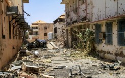 Much of the Sudanese capital's health and sanitation infrastructure, including this Khartoum hospital, was devastated by two years of fighting between the regular army and the paramilitary Rapid Support Forces.