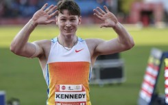 Lachlan Kennedy set a new personal best in the 100m at the Kip Keino Classic in Nairobi