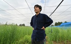 Takuya Haraguchi is hoping to revitalise agriculture in the Fukushima area by growing kiwi fruit
