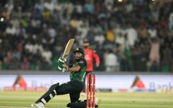 Mohammad Haris hammered seven sixes and eight fours in his unbeaten 107 which marked his maiden century for Pakistan