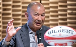 Eddie Jones during a press conference on Thursday