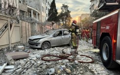 Buildings in Tehran were hit in the wave of Israeli airstrikes