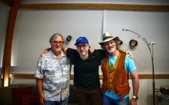 Matt Groening (left), Matt Selman (centre) aand producer David Silverman