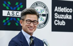 Kazuyoshi Miura at a press conference last year