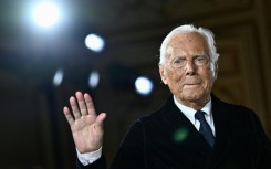Italian designer Giorgio Armani, now 90, pictured at a Paris Fashion Week 2025 show in January