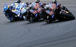 Marc Marquez (R) won the Italian MotoGP on Sunday