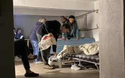 Kyiv authorities urged residents to shelter during the overnight Russian barrage