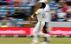 India's Jasprit Bumrah bowls in the first Test against England at Headingley