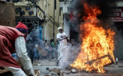Protests in Nairobi's business district left the area in ruins