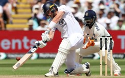 England's Jamie Smith goes on the attack against India in the second Test at Edgbaston