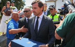 Porto president Andre Villas-Boas arrives at the funeral chapel for the wake of Diogo Jota and Andre Silva
