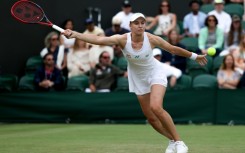 Former champion Elena Rybakina crashed out of Wimbledon on Saturday