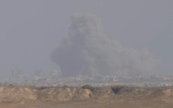 Smoke rises in central Gaza as Israeli military operations continue