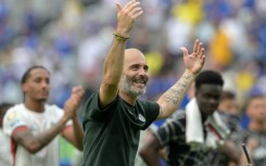 Chelsea coach Enzo Maresca leads the celebrations after his side beat Fluminense to reach the Club World Cup final