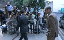 US R&B artist Chris Brown arrives at UK court for assault plea
