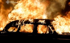 Handout from Ukraine's Emergency Service on July 12 after Russian strikes on Lviv