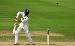 India's Ravindra Jadeja hits out in the third Test against England at Lord's
