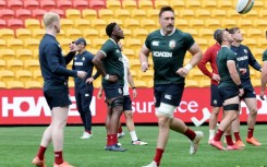 British and Irish Lions' players train ahead of the first Test against Australia