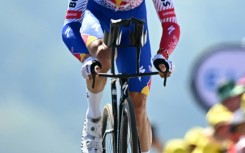 Florian Lipowitz on the day he climbed to third overall in the Tour de France