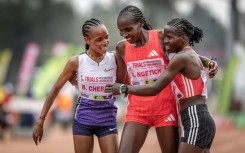 Janeth Chepngetich (R) took the scalps of world record holder Beatrice Chebet (L) and Agnes Jebet Ngetich (C) in the Kenyan trials to earn her place in the 10,000m for the World Championships
