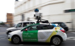 This file photo shows a Google Street View vehicle on a road in the United Kingdom on May 31, 2017