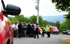 The accident occurred near the town of Ambert in central France