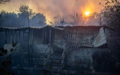Firefighters are working in several areas of the Peloponnese
