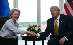 European Commission President Ursula von der Leyen clinched a deal with US President Donald Trump on Sunday after dashing to Scotland