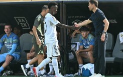 Real Madrid forward Vinicius Junior and his team-mates all have to work defensively, said coach Xabi Alonso