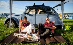 Jamie and Mike came from Hamburg to take part in the 2CV rally in Slovenia