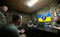 Ukraine's President Volodymyr Zelensky said he had visited the frontline in the Kharkiv region