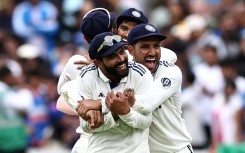 India celebrate victory against England in the fifth and final Test at the Oval