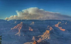 The Dragon Bravo fire continues to burn on the North Rim of the Grand Canyon, a month after being started by lightning
