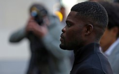 Former Arsenal midfielder Thomas Partey arrives at Westminster Magistrates' Court in London