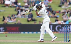 Rachin Ravindra, pictured here in action against England last December, hit a century as New Zealand built a big first innings against Zimbabwe