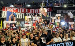 Relatives of hostages joined a protest in Tel Aviv calling for an end to the war