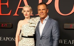 Julia Garner (L) and Josh Brolin attend the world premiere of Warner Bros film 'Weapons' in Los Angeles