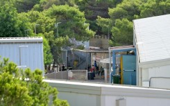 The reception centre for migrants on the Italian island of Lampedusa, where survivors from the latest deadly migrant boat capsize have been taken