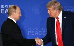 US President Donald Trump (R) remained upbeat, calling the summit 'a great and very successful day'