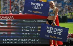 Keely Hodgkinson ran the fastest women's 800m of the year as she returned to the track for the first time since winning gold at the Paris Olympics