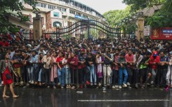 Fans massed outside the M. Chinnaswamy Stadium on June 4